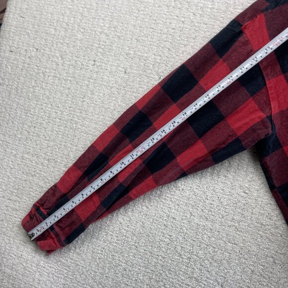 Big Bill Men Plaid Brawny Red Work Flannel Shirt Heavyweight Made In Canada Read - Picture 9 of 14